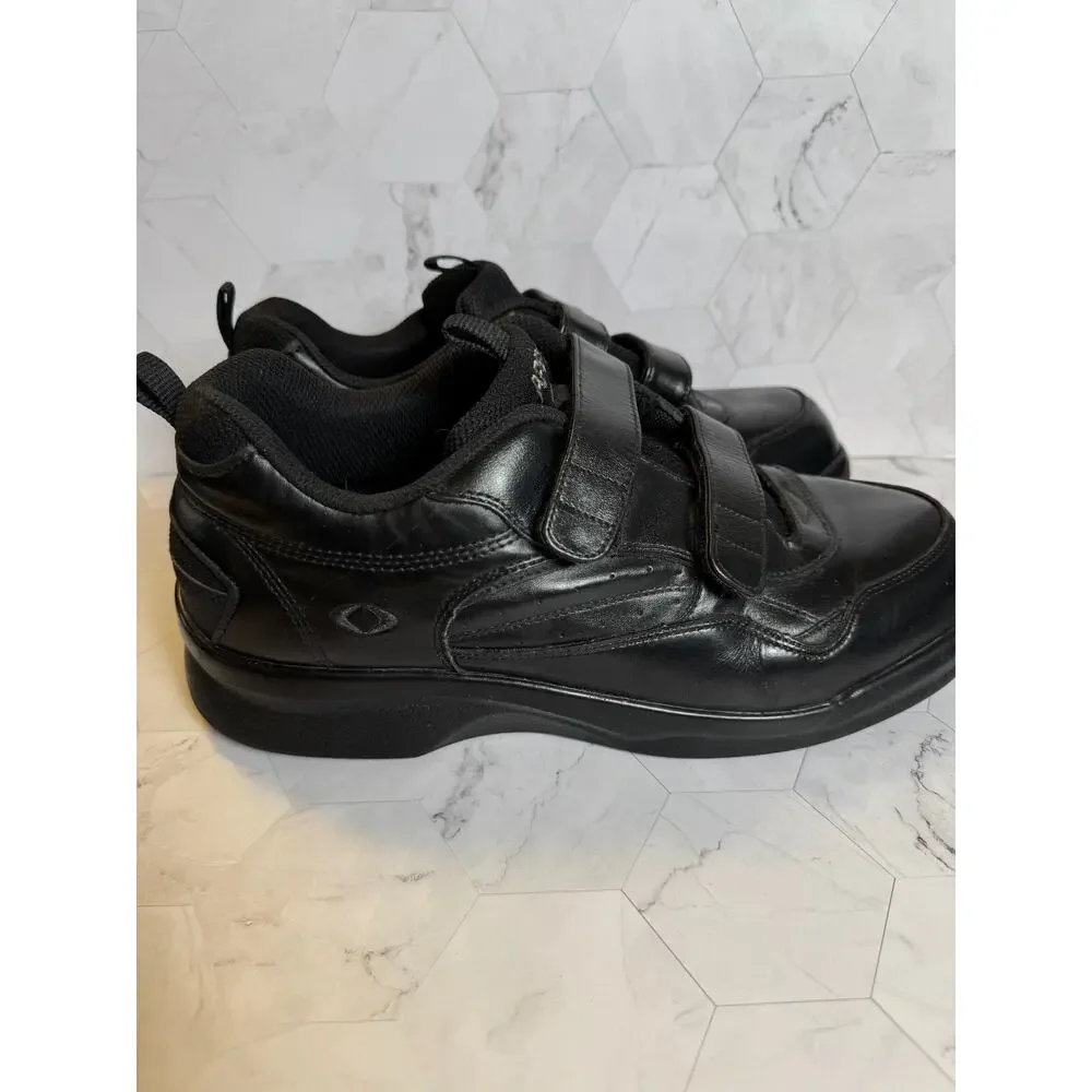 Apex Ambulator Shoes G8010M Mens Size 11.5 X-Wide Black Straps Comfort Medical